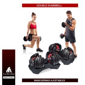 Home Gym Pack (Par de Mancuernas Regulables + Banco Ajustable)