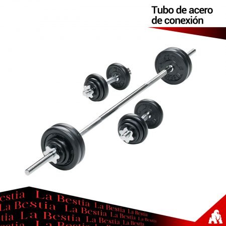 Set Mancuernas y Barra 50kg - Imagen 3