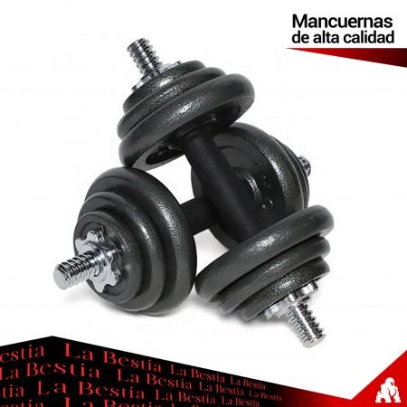 Set Mancuernas y Barra 50kg - Imagen 9