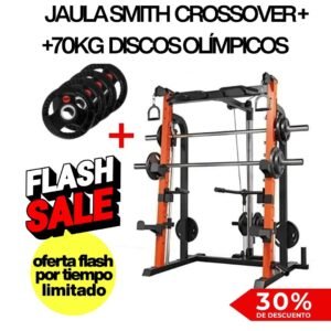 Jaula Smith Crossover Pro + 70kg Discos Olímpicos