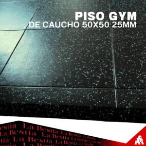 Piso Gym de Caucho 50X50 25mm / PREVENTA