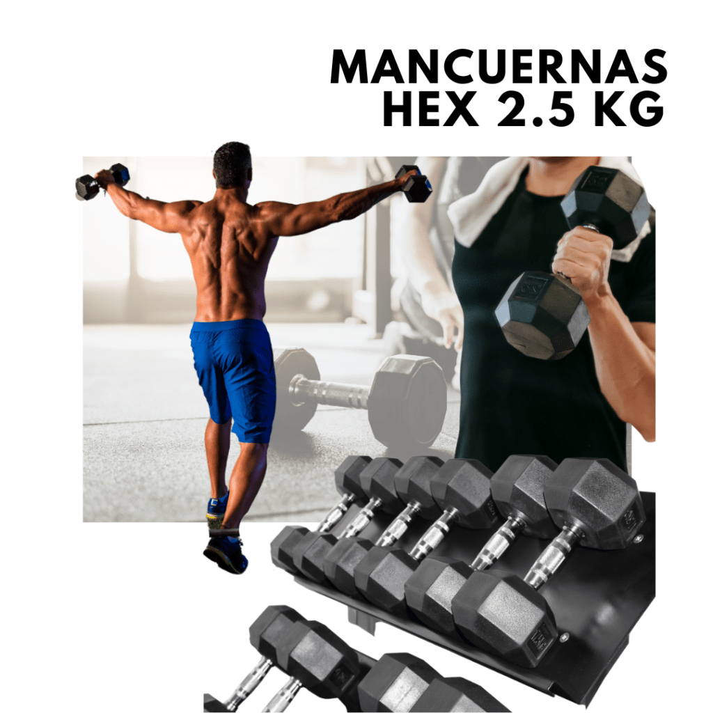 Mancuernas Hexagonales 2.5kg (Par)