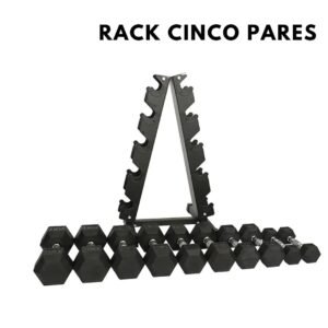 Rack Mancuernas Triangular 5 Pares