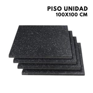 Piso Gym de Caucho 100X100 15mm