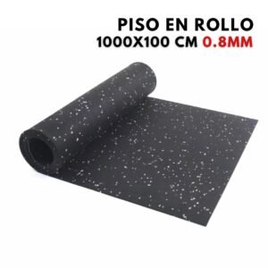Piso Caucho Rollo 1000x100x0.8cm