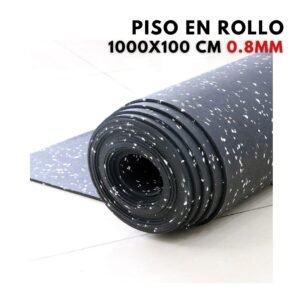Piso Caucho Rollo 1000x100x0.8cm