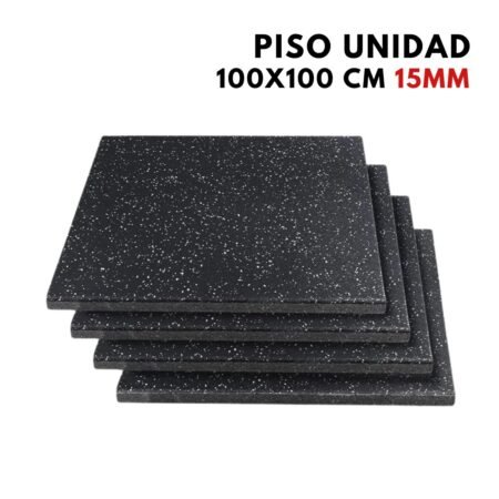 Piso Gym de Caucho 100X100 15mm