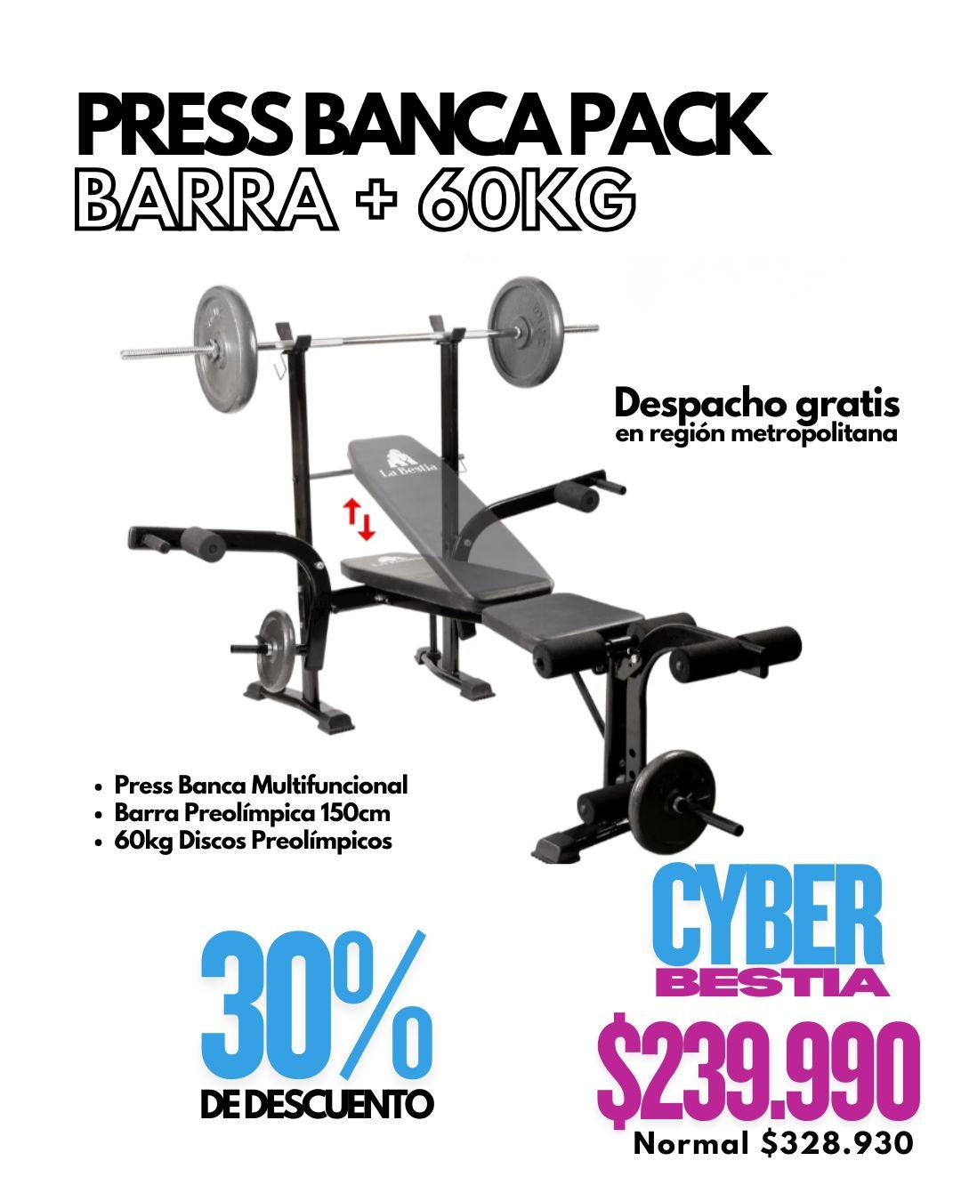 Press Banca Pack 60kg