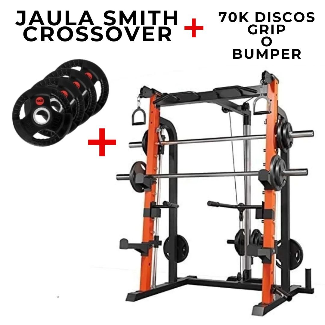 Jaula Smith Crossover Pro + 70kg Discos Olímpicos
