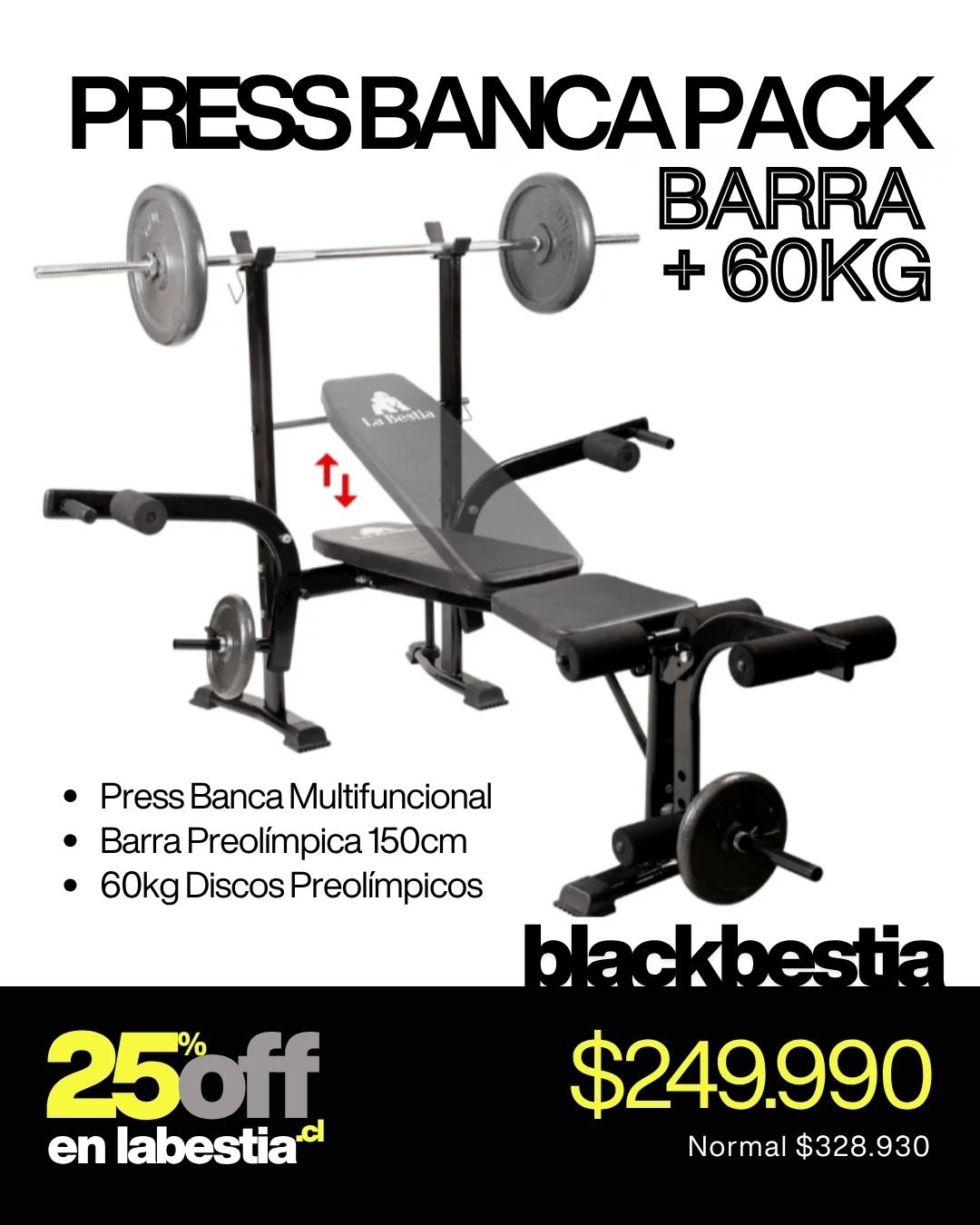 Press Banca Pack 60kg