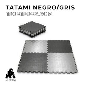 Tatami Negro/Gris 100cmx100cmx2.5cm