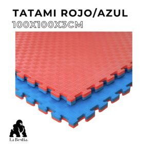 Tatami Rojo/Azul 100cmx100cmx3cm