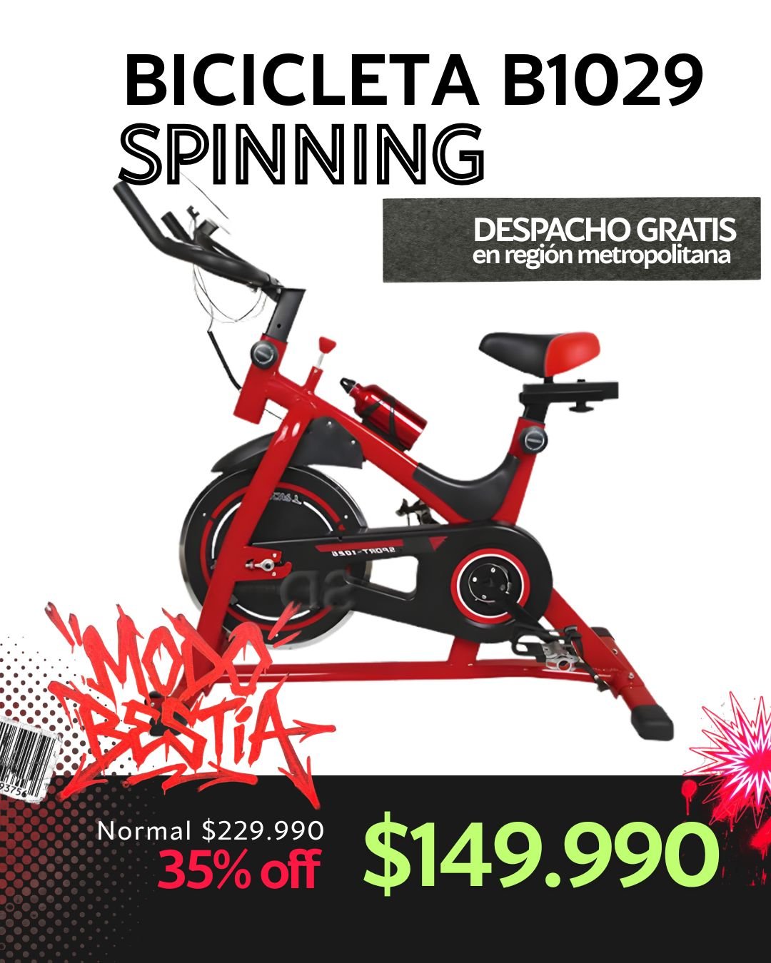 Biciccleta Spinning B1029