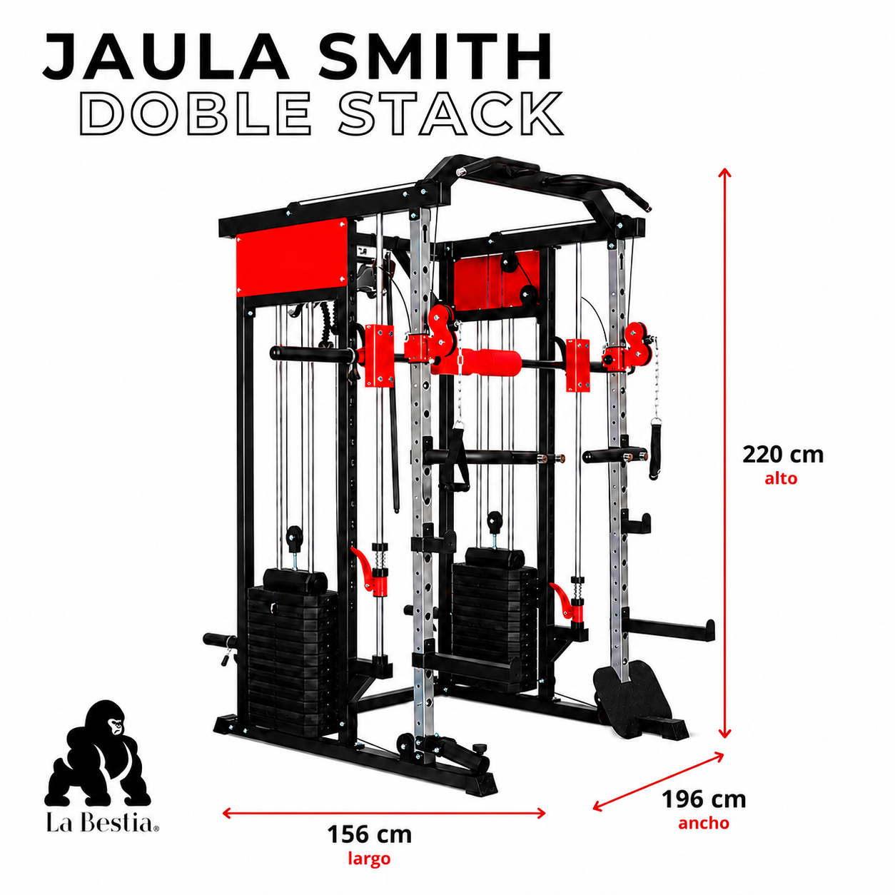 Jaula Smith Crossover Doble Stack - Imagen 9