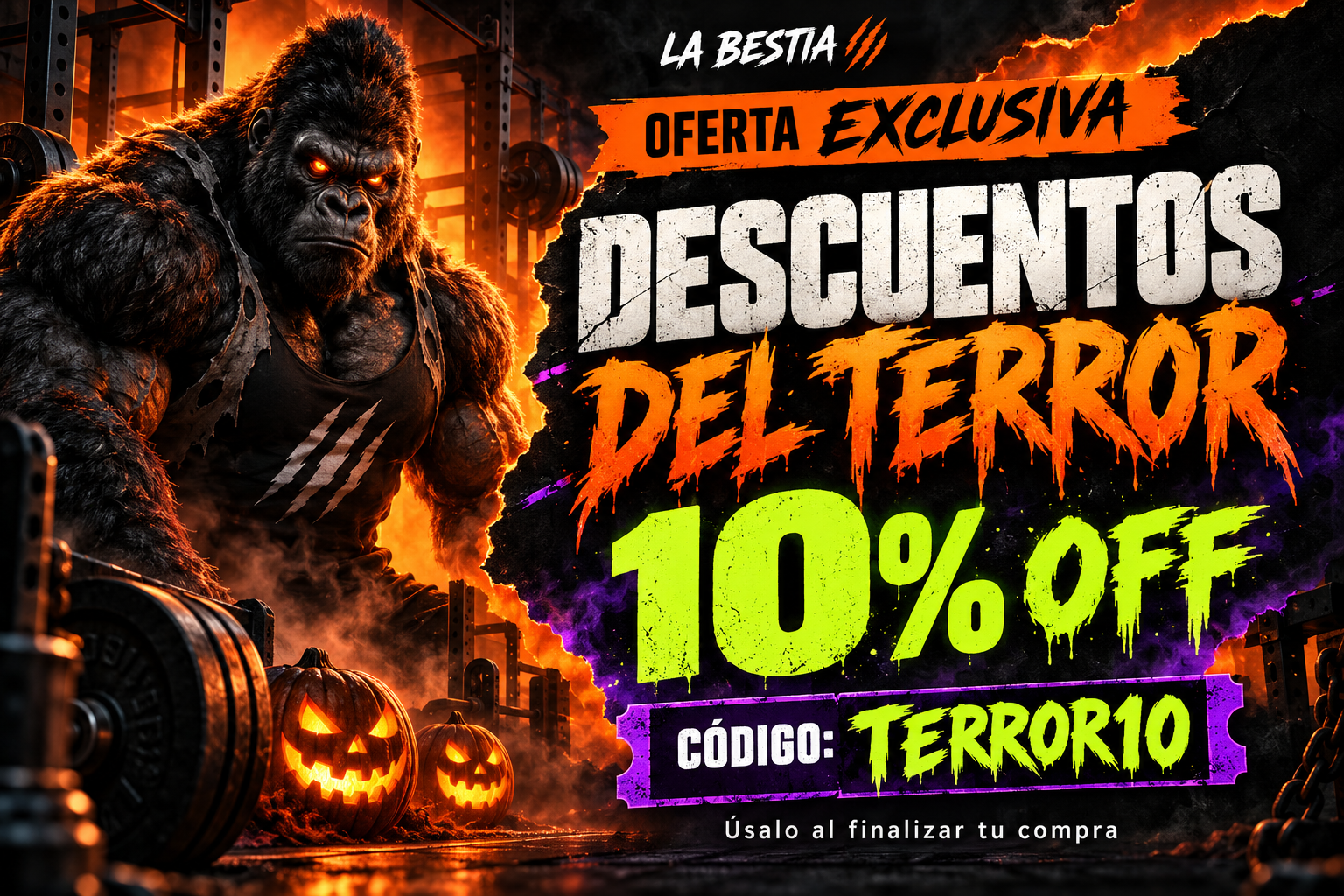 La Bestia Halloween: 10% de descuento con TERROR10